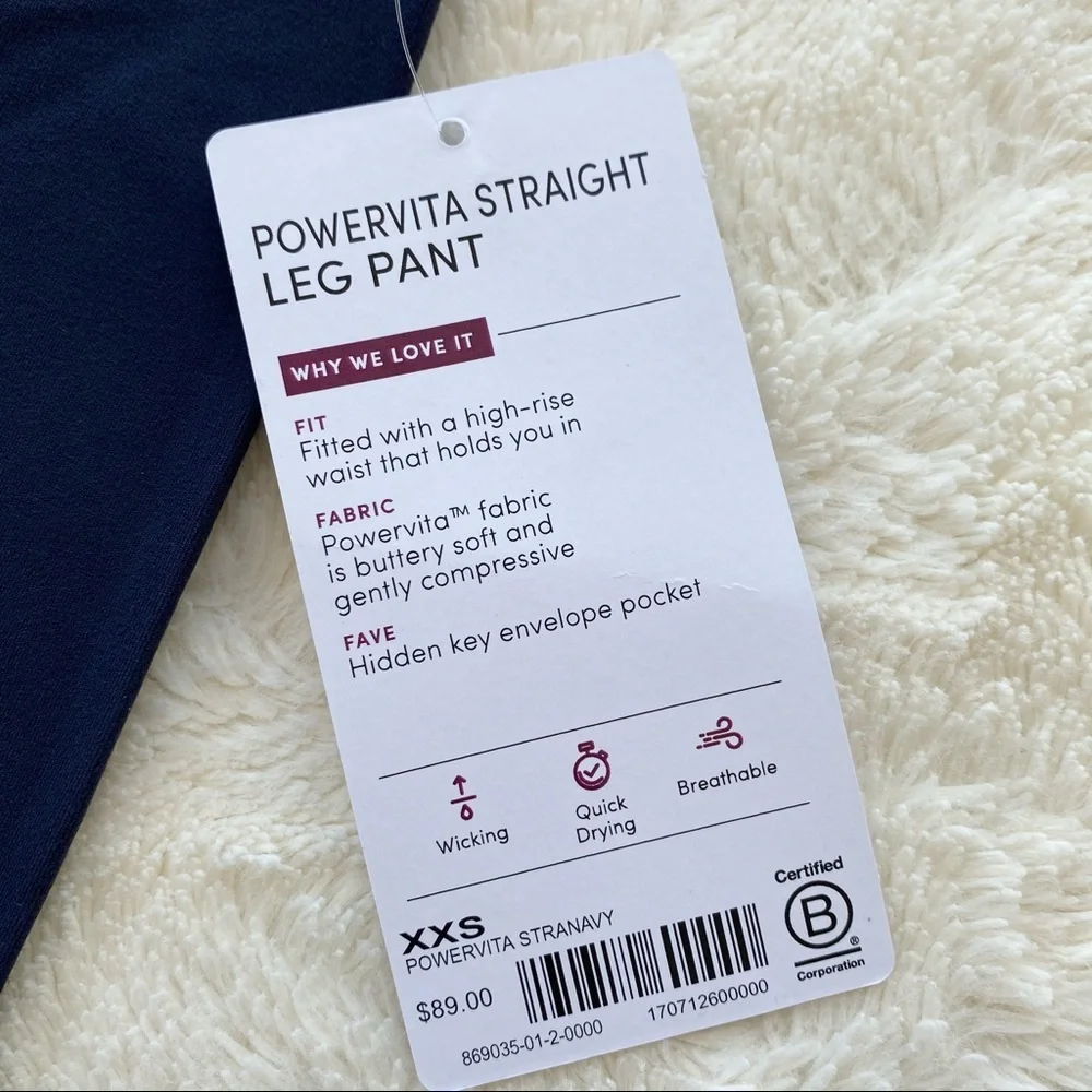 Athleta powervita straight leg high rise yoga pant - Picture 5 of 11